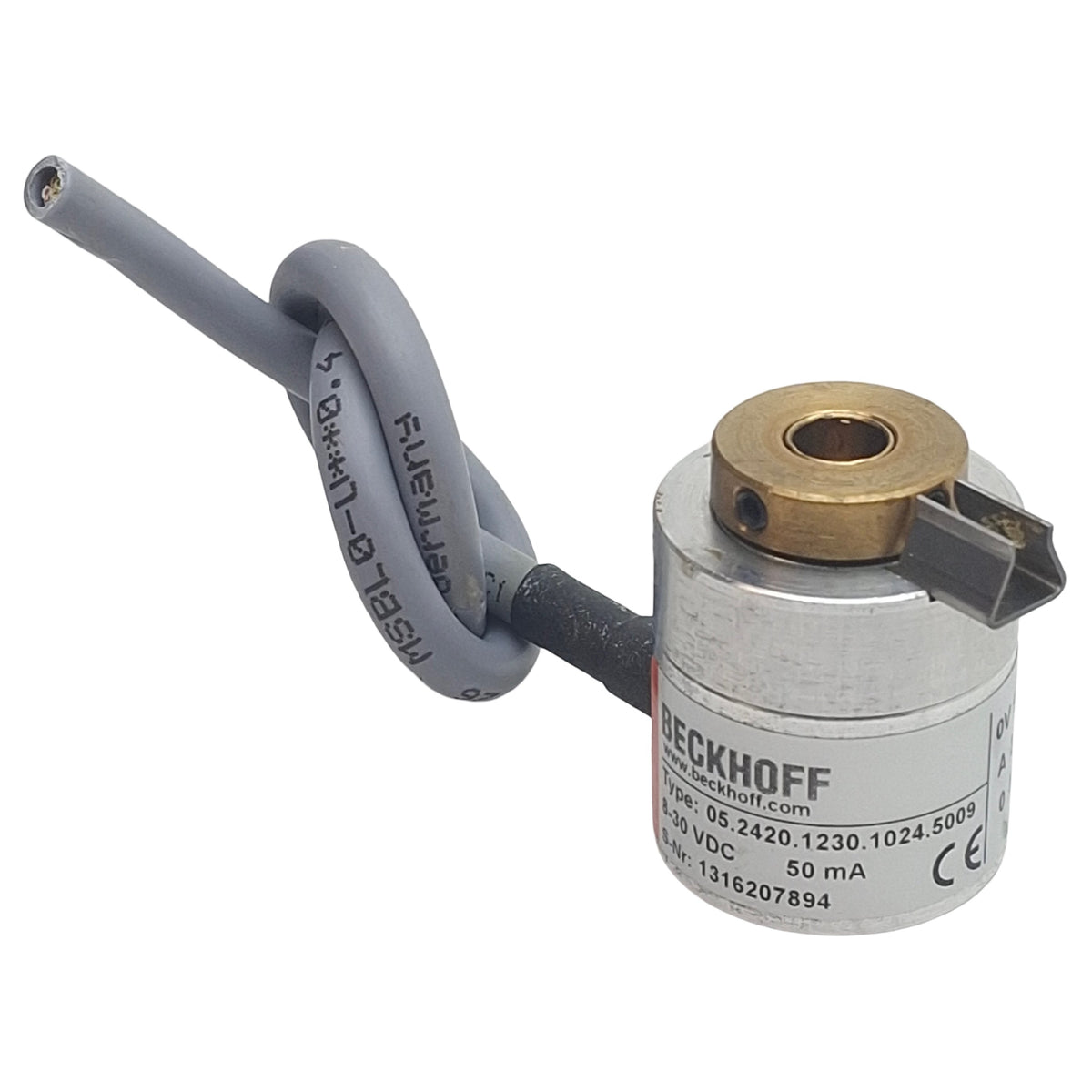 Used Beckhoff 05.2420.1230.1024.5009 Incremental Encoder, ø6.35mm, 8-30VDC, 200kHz