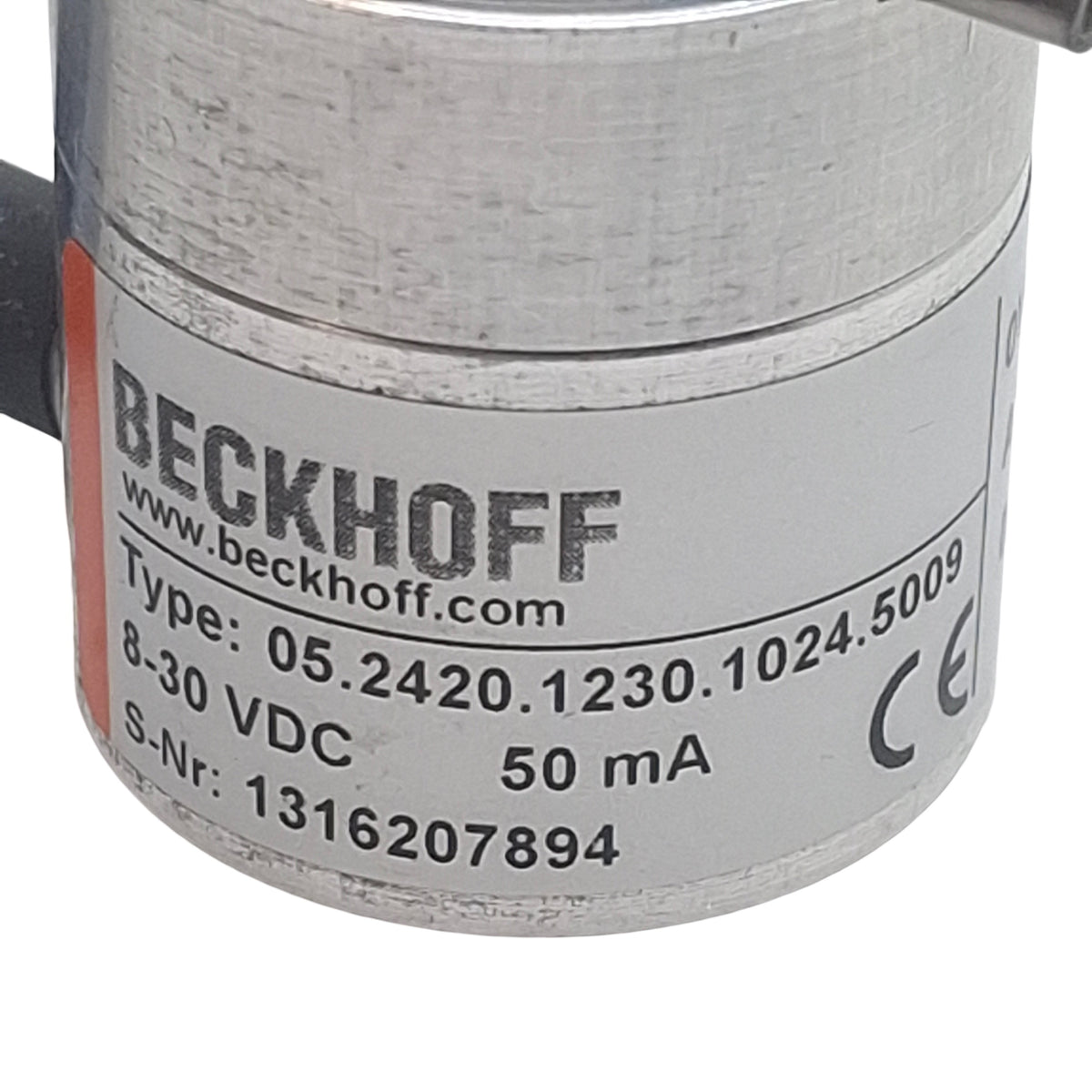 Used Beckhoff 05.2420.1230.1024.5009 Incremental Encoder, ø6.35mm, 8-30VDC, 200kHz