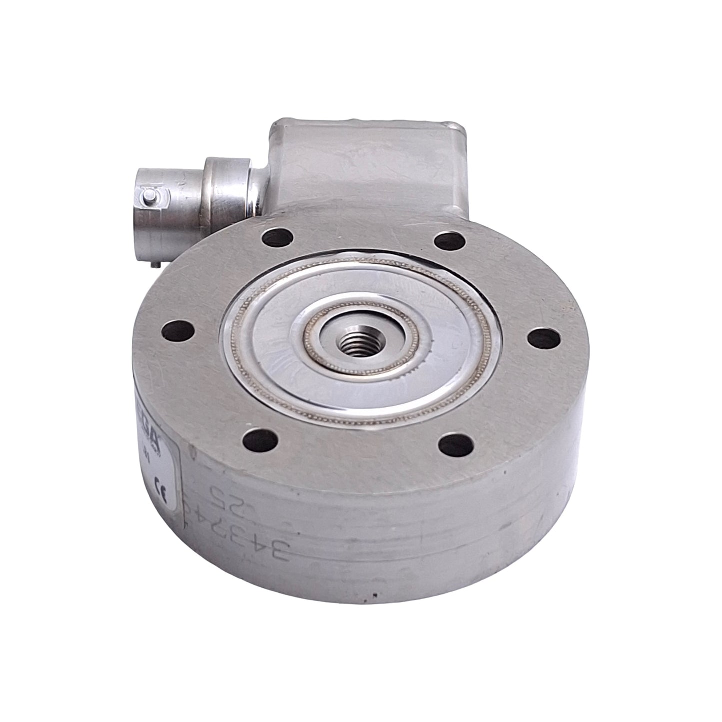 Used Omega Engineering LCHD-25 Low Profile Pancake Style Load Cell 1/4-28 UNF, ø2.5in