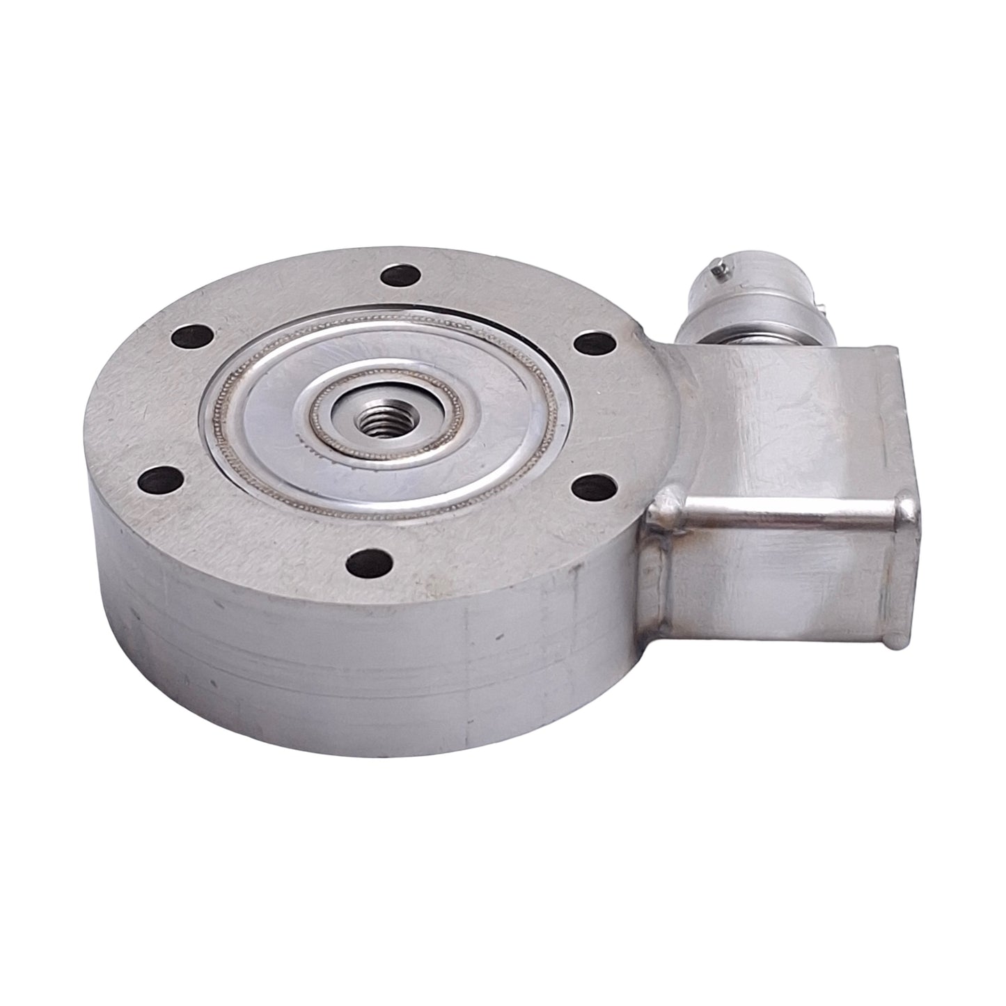 Used Omega Engineering LCHD-25 Low Profile Pancake Style Load Cell 1/4-28 UNF, ø2.5in