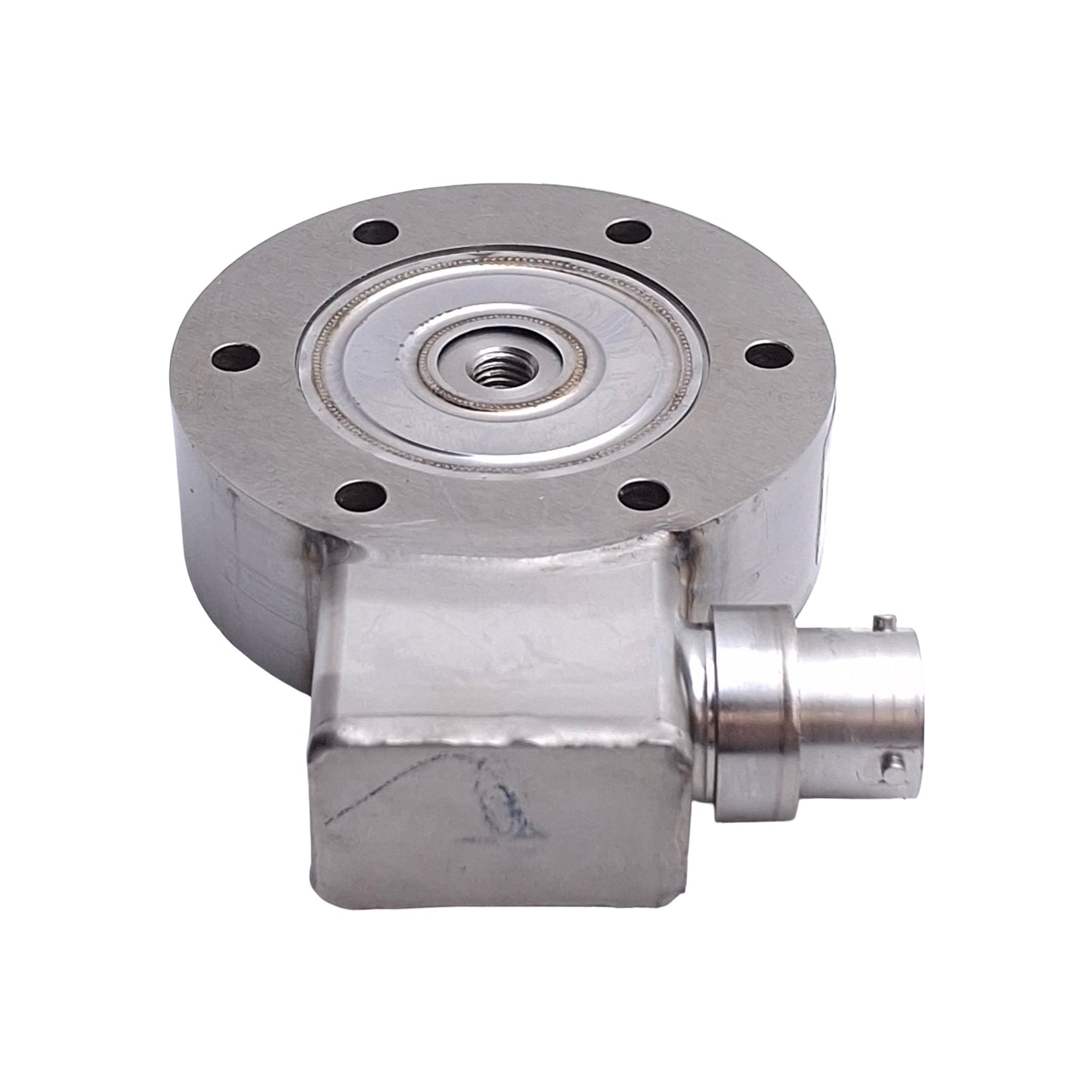 Used Omega Engineering LCHD-25 Low Profile Pancake Style Load Cell 1/4-28 UNF, ø2.5in
