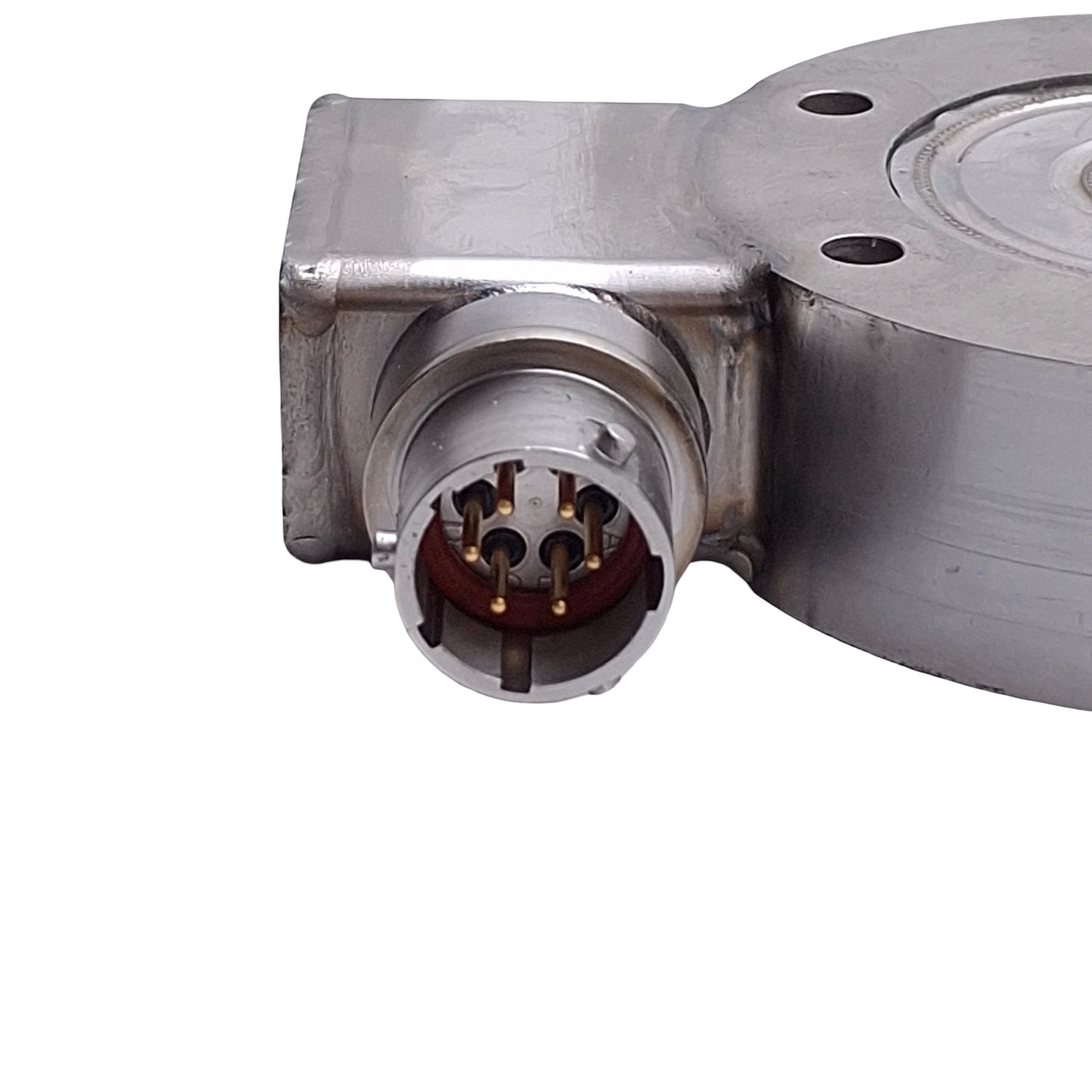Used Omega Engineering LCHD-25 Low Profile Pancake Style Load Cell 1/4-28 UNF, ø2.5in