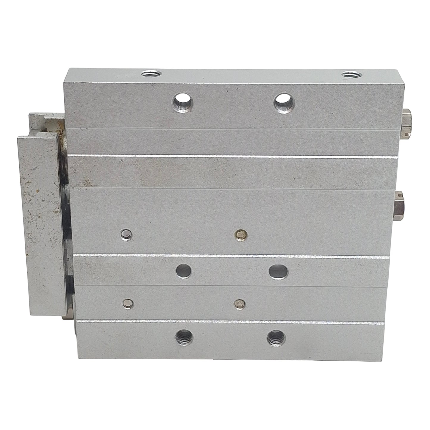 Used SMC MXF16-30 Pneumatic Slide Table, Bore: 16mm, Stroke: 30mm, 0.15-0.7MPa M5x0.8