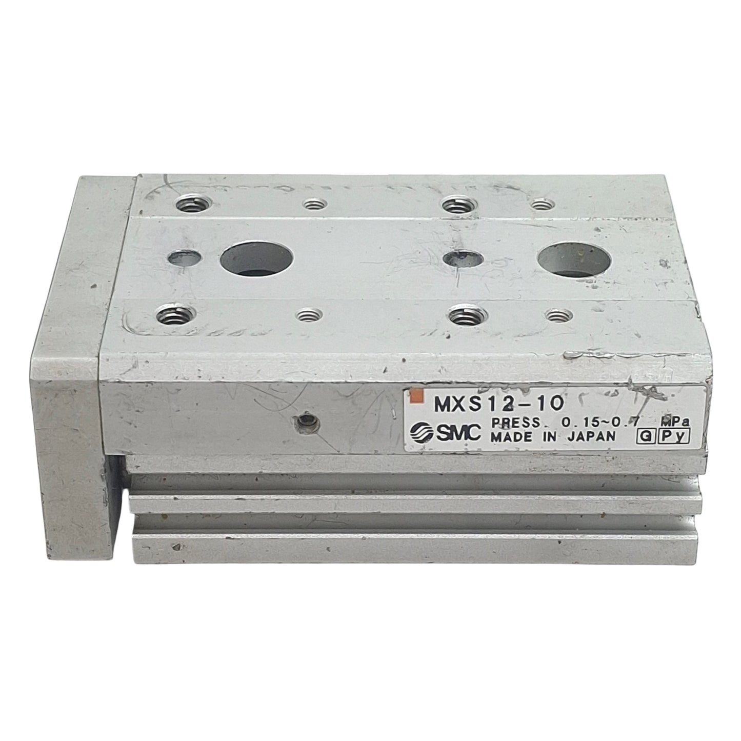 Used SMC MXS12-30 Pneumatic Slide Table, ø12mm Bore, 30mm Stroke, 0.15-0.7MPa, M5