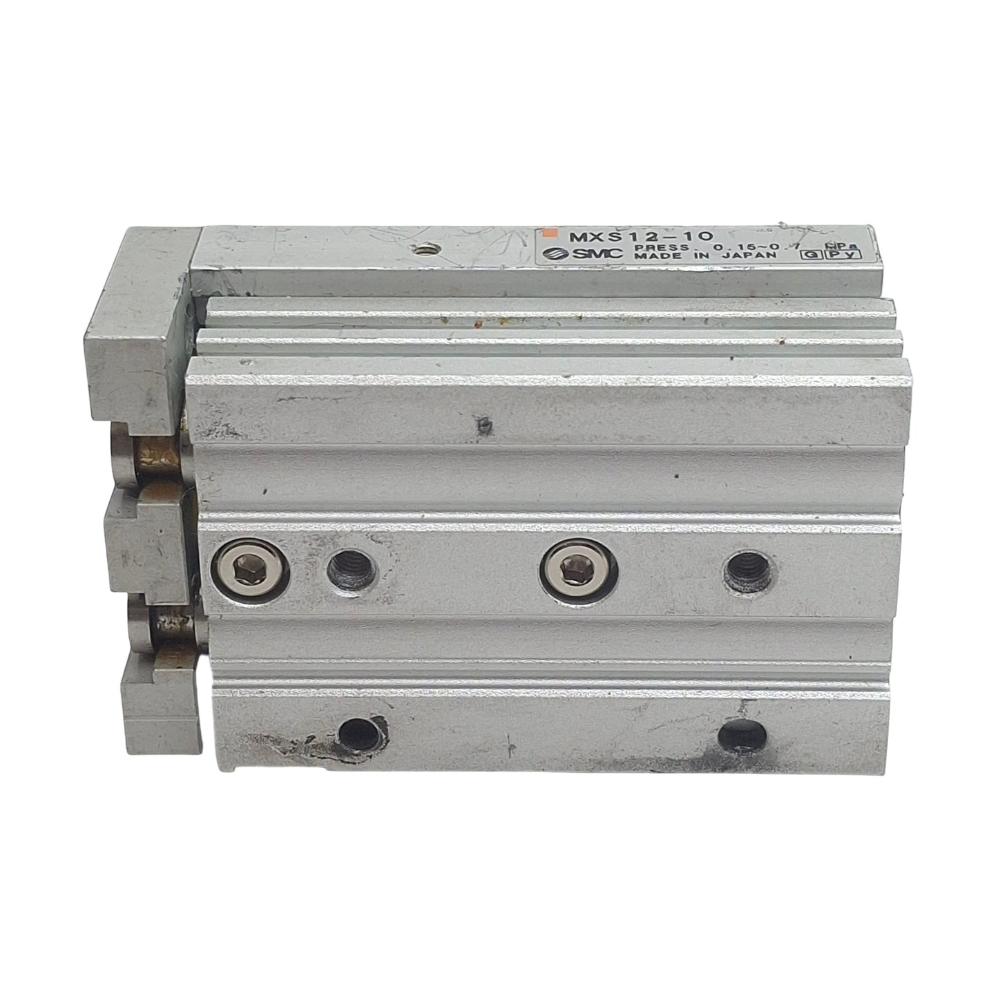 Used SMC MXS12-30 Pneumatic Slide Table, ø12mm Bore, 30mm Stroke, 0.15-0.7MPa, M5