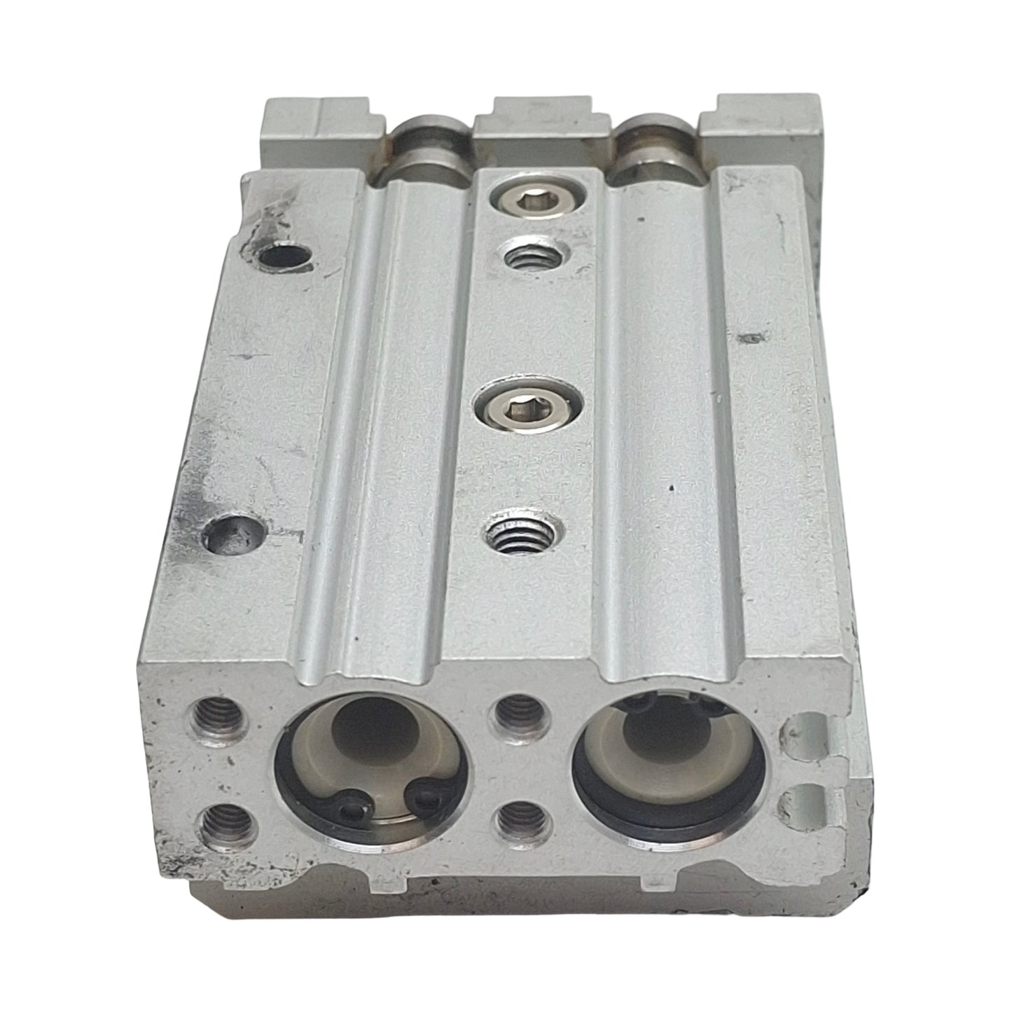 Used SMC MXS12-30 Pneumatic Slide Table, ø12mm Bore, 30mm Stroke, 0.15-0.7MPa, M5