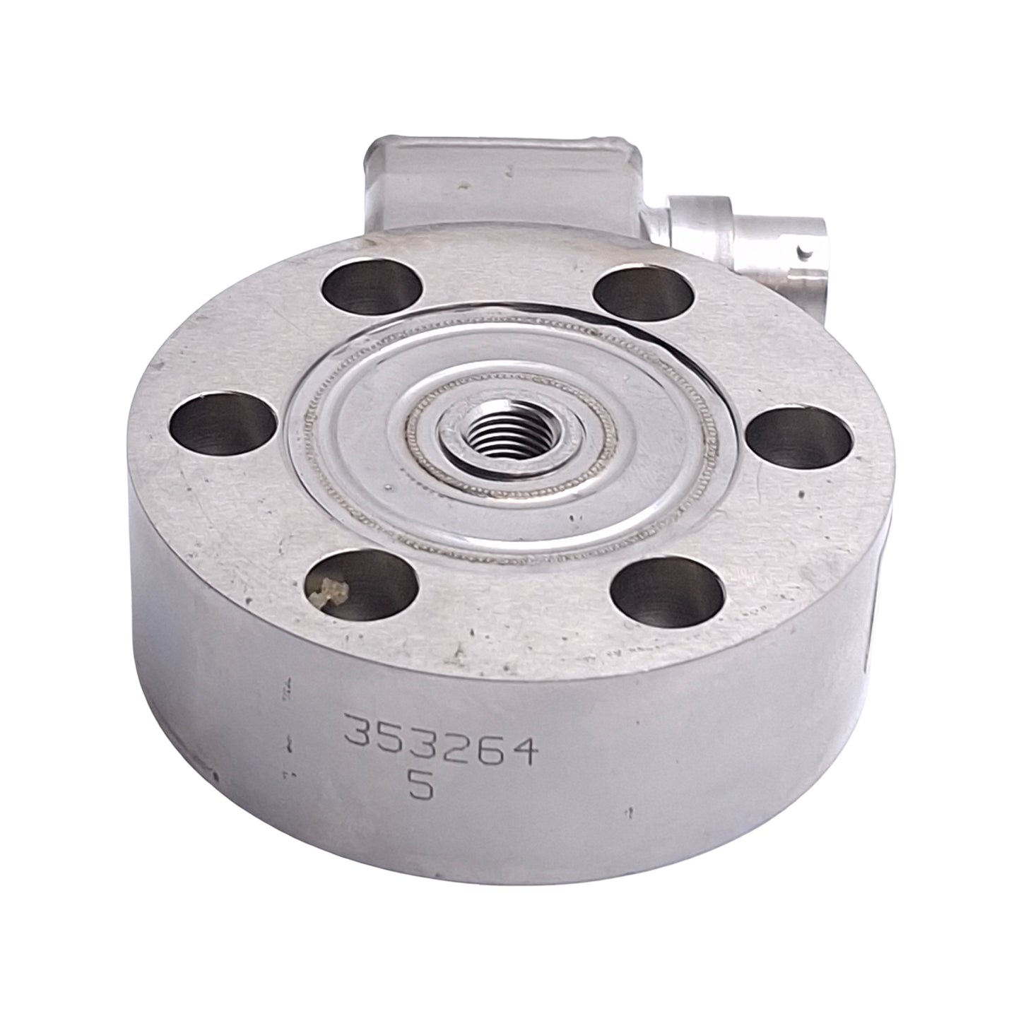 Used Omega Engineering LCHD-50 Low Profile Pancake Style Load Cell, 3/8-24UNF, 50lbs