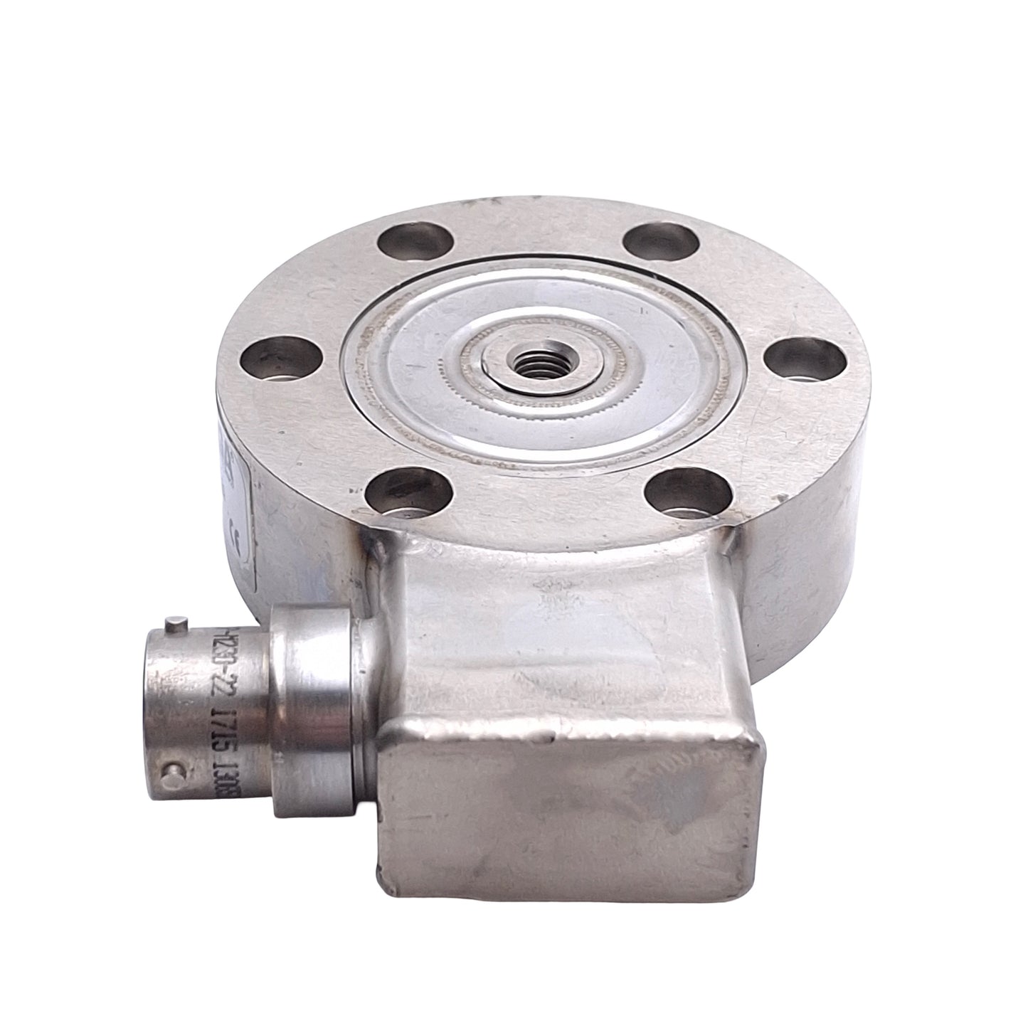 Used Omega Engineering LCHD-5 Low Profile Pancake Style Load Cell 1/4-28 UNF, 5lbs
