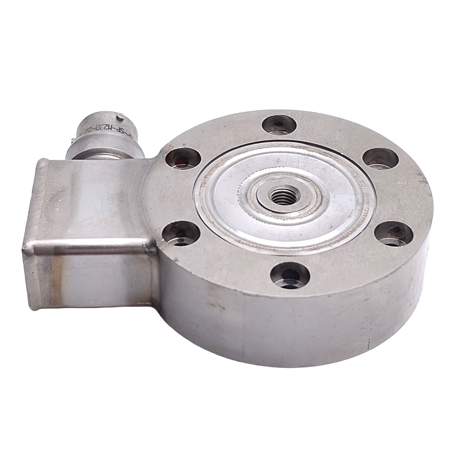 Used Omega Engineering LCHD-5 Low Profile Pancake Style Load Cell 1/4-28 UNF, 5lbs