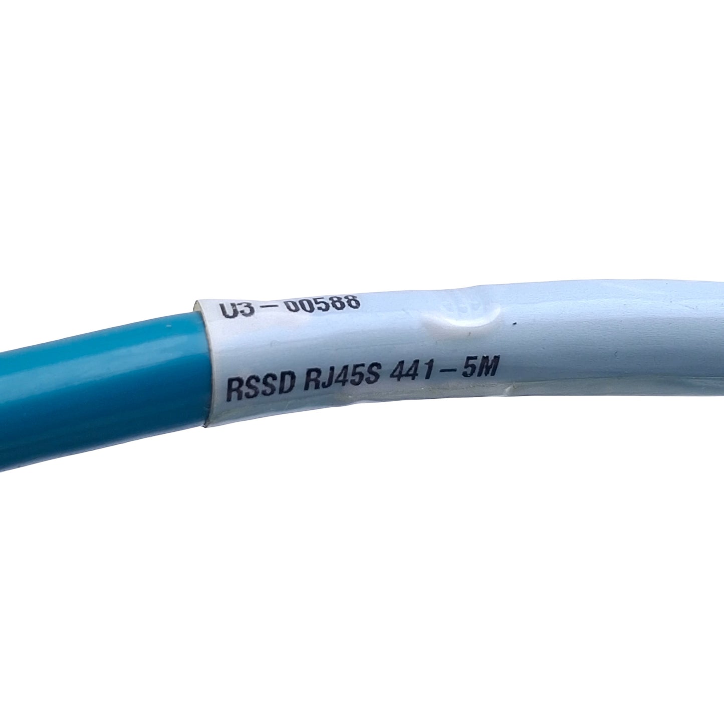 Used Turck RSSD RJ45S 441-5M Industrial Ethernet Cable 42V 1.5A, Male M12 to RJ45, 5m