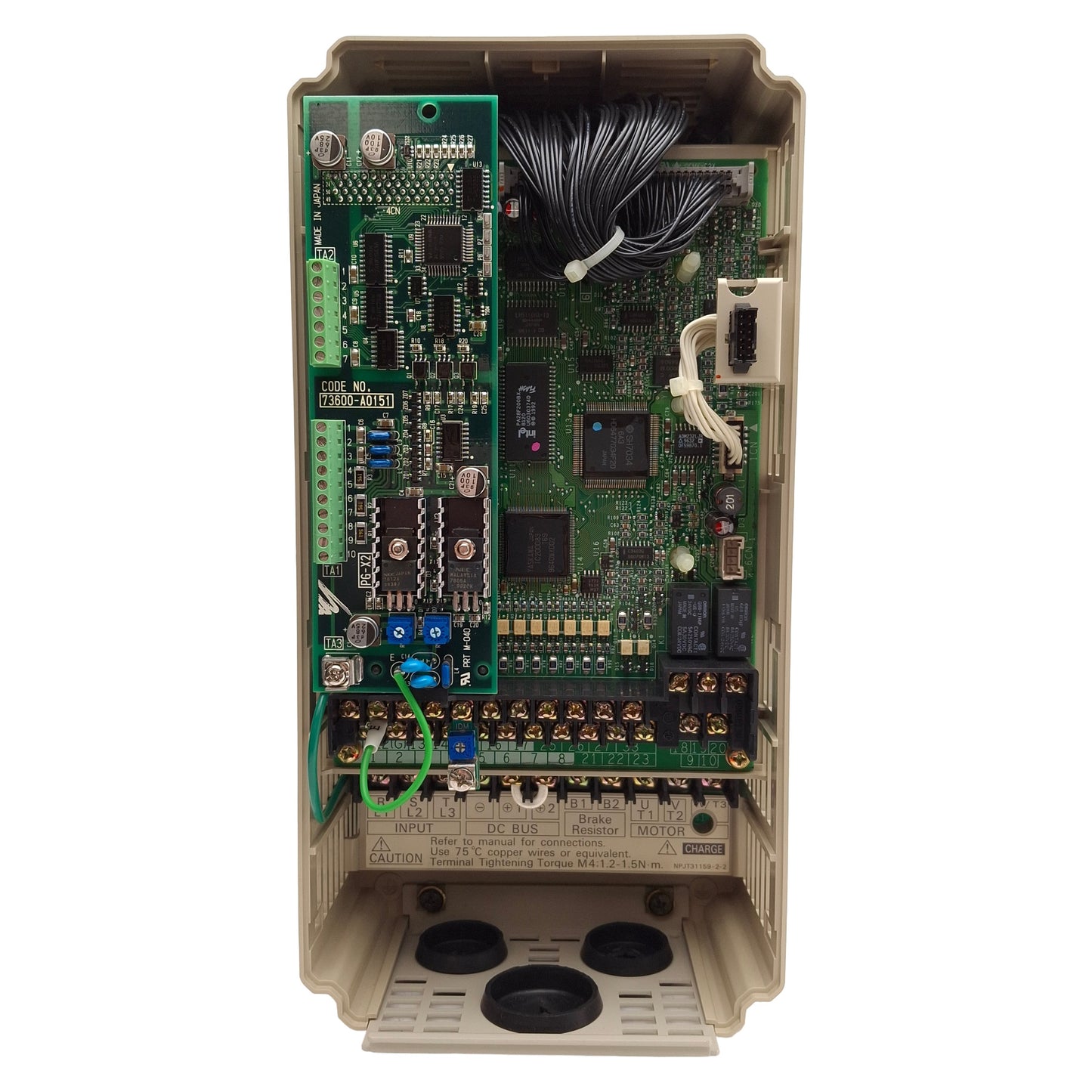 Used IDM Controls CIMR-G5U21P5 G5 Series AC Vector Drive, 1.5kW, 3Ø 0-230VAC, 0-400Hz