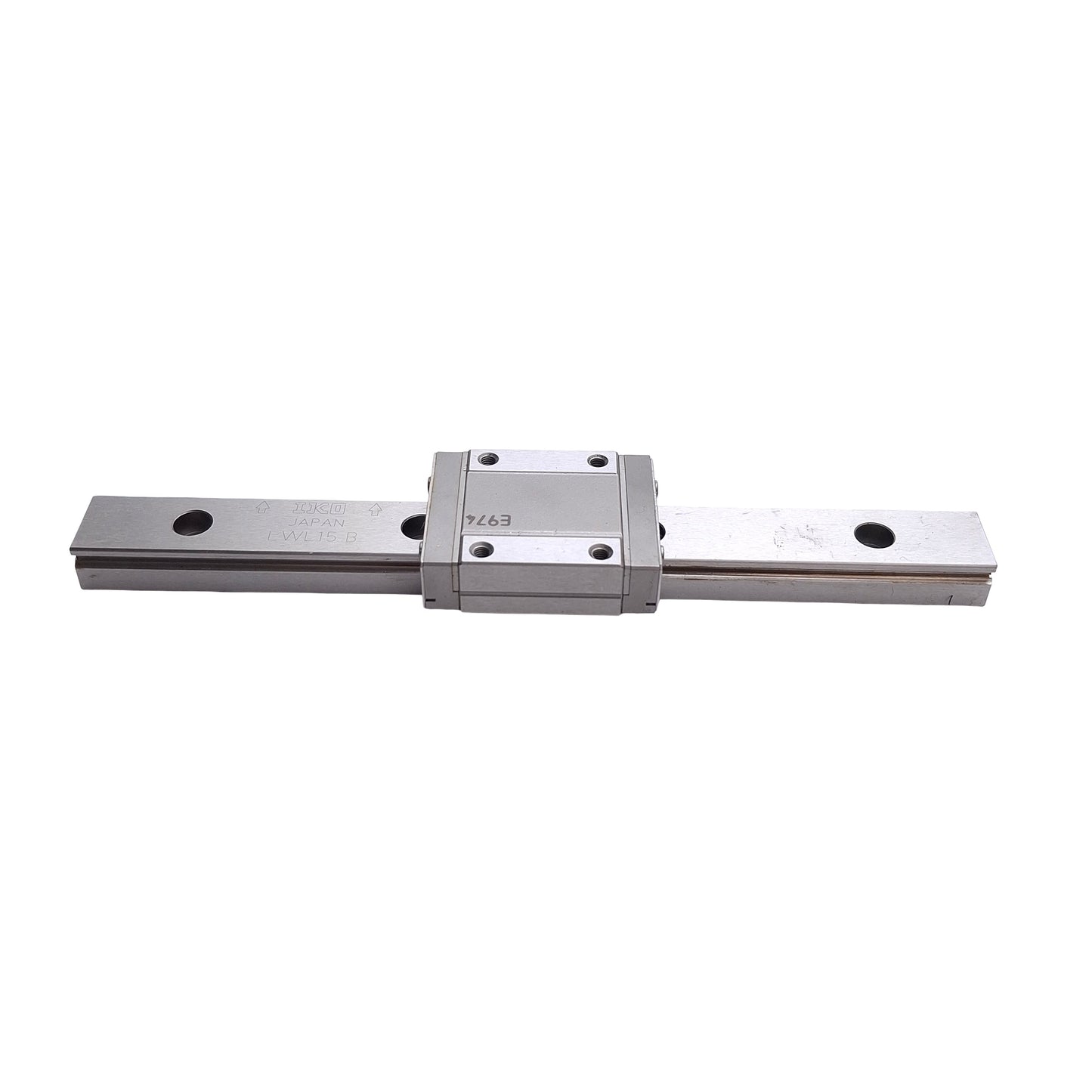 Used IKO LWL15B Linear Ball Bearing Carriage 42mm x 32mm With 157mm Guide Rail