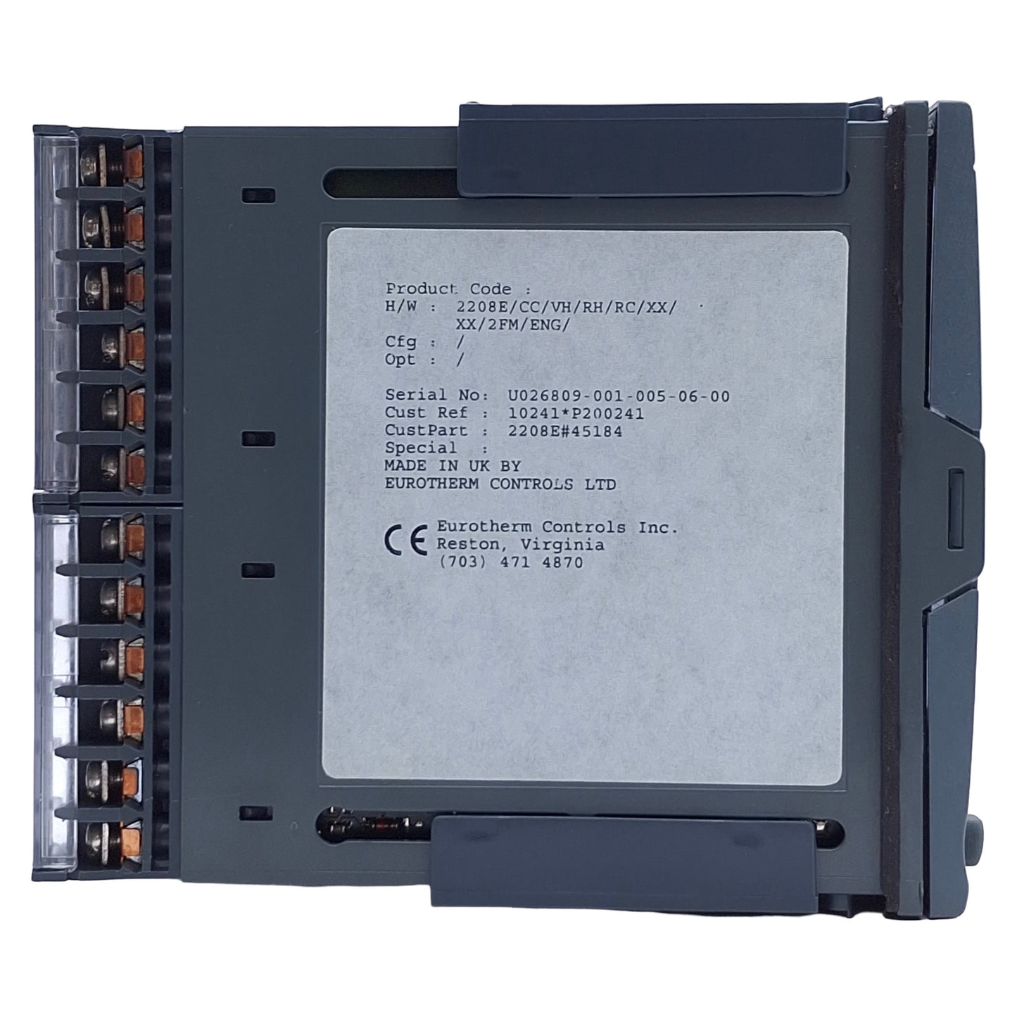 Used Eurotherm 2208E/CC/VH/RH/RC/XX/XX/2FM/ENG Temperature Controller/Programmer