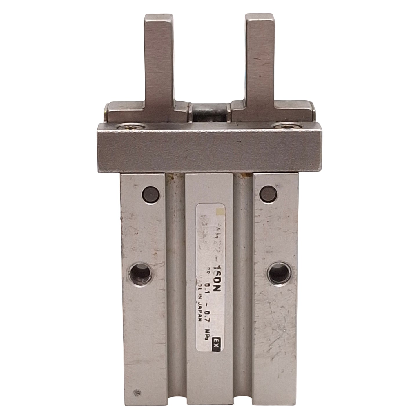 Used SMC MHZ2-16DN Parallel Gripper, ø16mm Bore, 6mm Stroke, 0.1-0.7MPa, M5x0.8 Ports