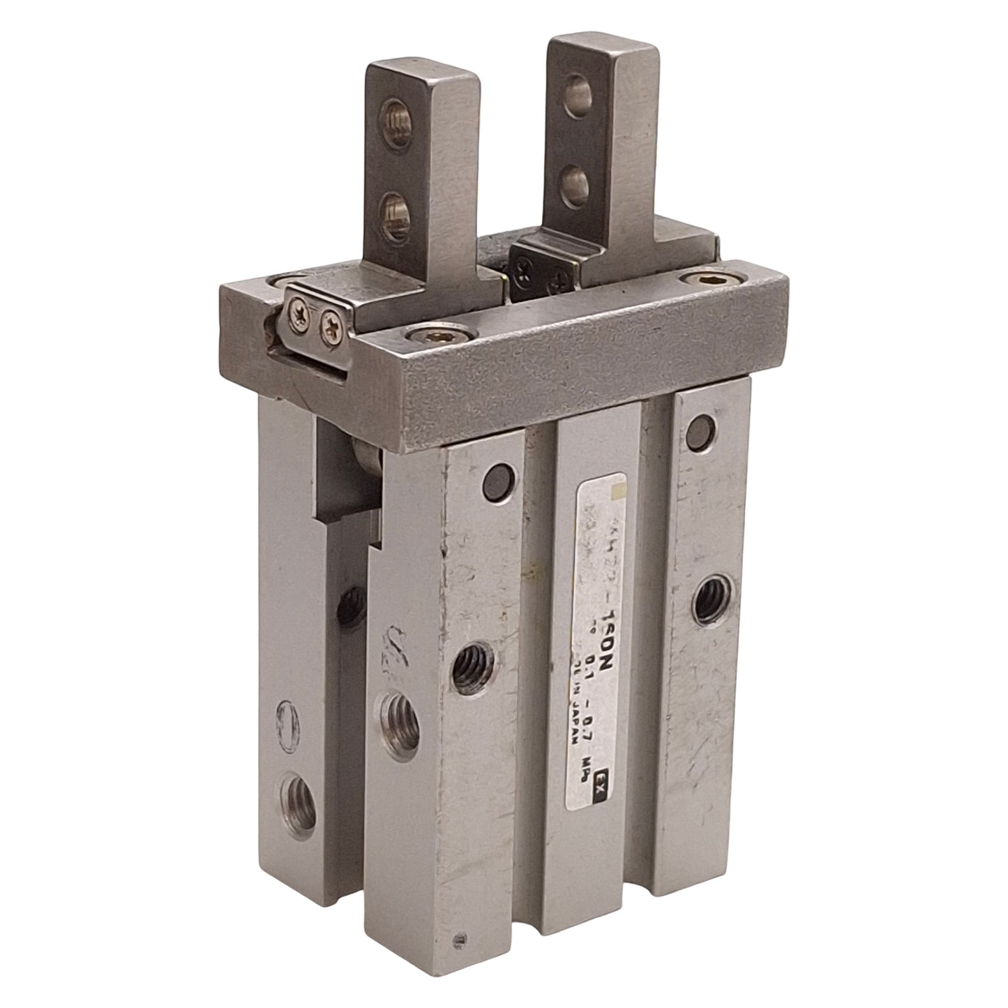 Used SMC MHZ2-16DN Parallel Gripper, ø16mm Bore, 6mm Stroke, 0.1-0.7MPa, M5x0.8 Ports