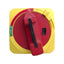 Used Allen Bradley 194R-HS1E Rotary Disconnect Switch Handle, Red/Yellow, ON-OFF, 90°