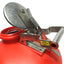 Used Justrite 14765 Liquid Disposal Safety Can, Red, 5-Gallon, HDPE, ⌀12" x 20"