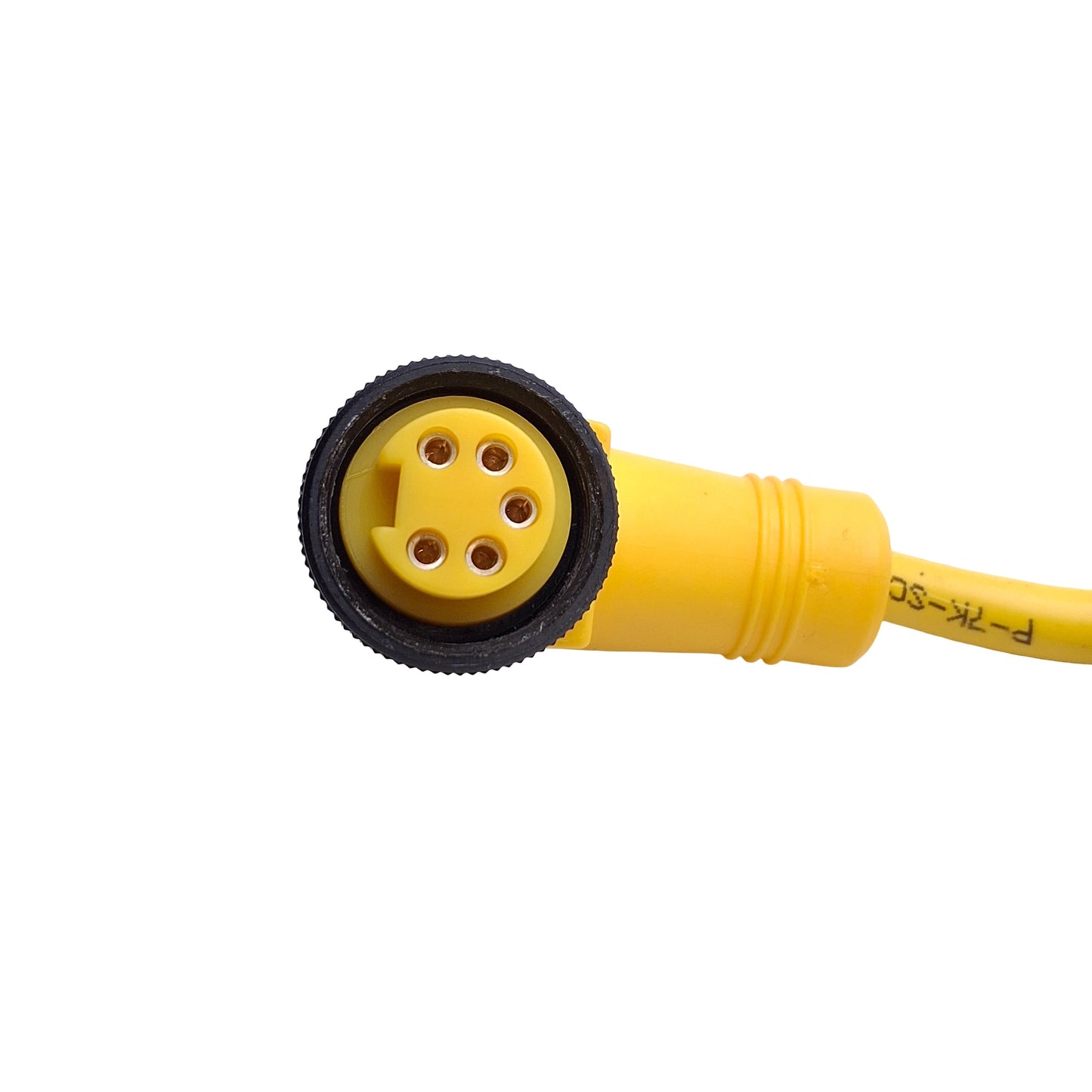 Used Lot of 2 Turck WK50-2M Cordset 1.5ft Length Each, 5-Pole Female Mini, *Cut*
