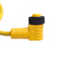 Used Lot of 2 Turck WK50-2M Cordset 1.5ft Length Each, 5-Pole Female Mini, *Cut*