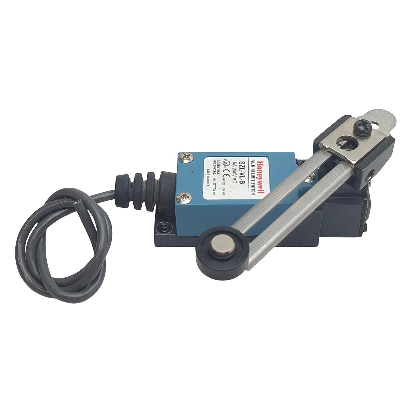 Used Honeywell SZL-VL-B Mini Limit Switch, Roller Lever, SPDT 1NC/1NO, 5A 250VAC