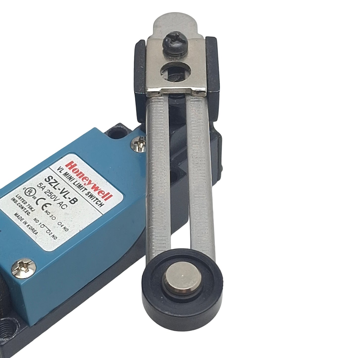 Used Honeywell SZL-VL-B Mini Limit Switch, Roller Lever, SPDT 1NC/1NO, 5A 250VAC