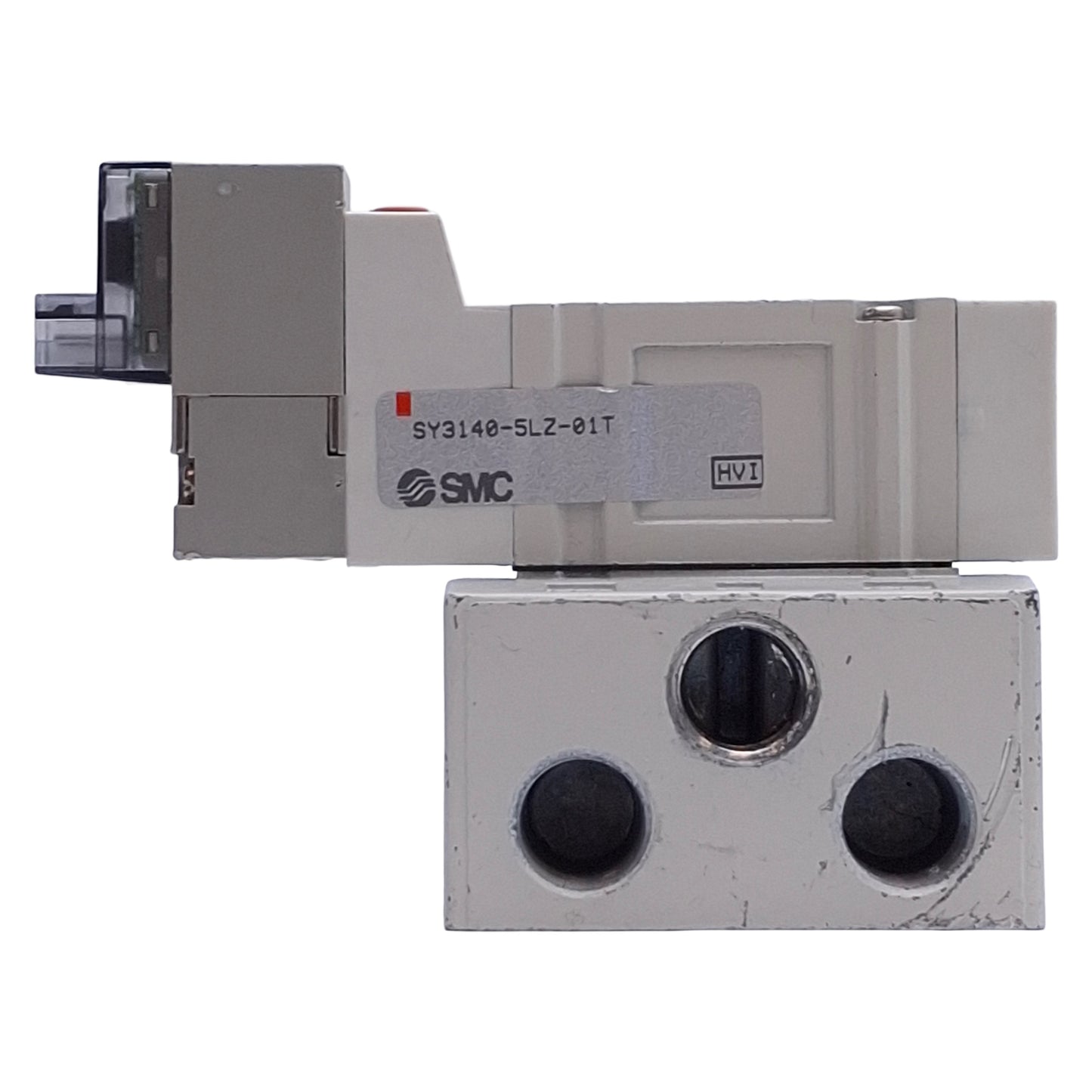 Used SMC SY3140-5LOZ-01T Solenoid Valve, 2-Position 5-Port, 24VDC *Missing Lead Wire*
