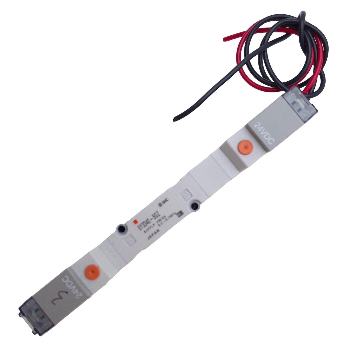 Used SMC SY3340-5GZ Solenoid Valve 5-Port 3-Position, 0.1-07MPa Operating, 24VDC Coil