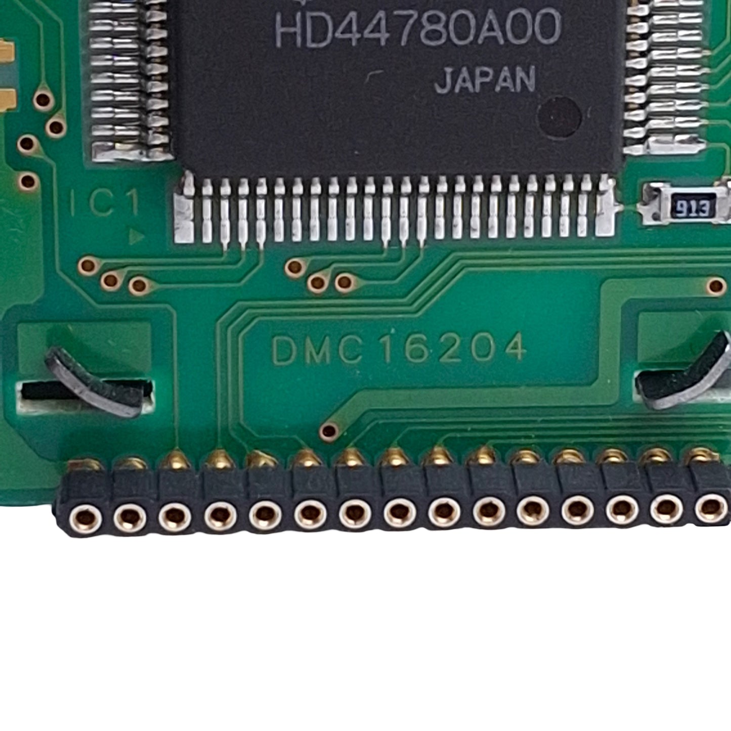 Used Optrex DMC16204 PWB1620A-CEM-4M LED Display Board, 15-Pin Connection, 16x2