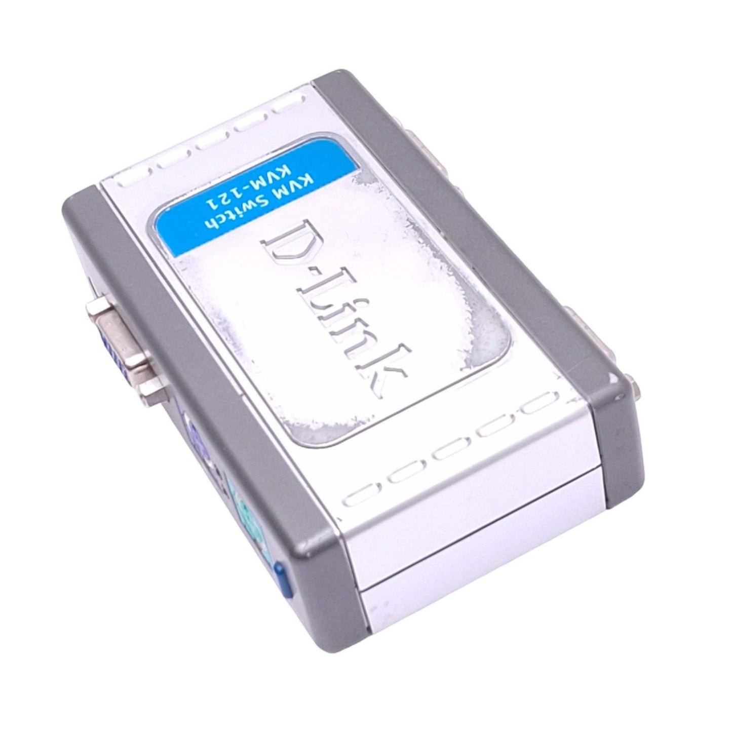 Used D-Link KVM-121 KVM Switch, 2-Port, PS2 VGA, DB15F, Audio Jack, 5VDC