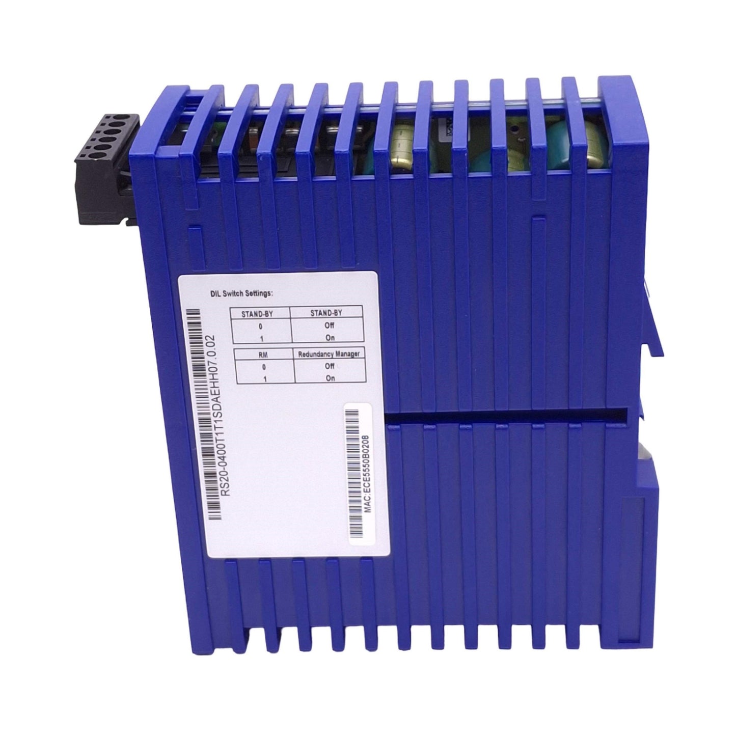Used Hirschmann RS20-0400T1T1SDAEHH07.0.02 Ethernet Rail Switch, 4-Port RJ45, 24VDC