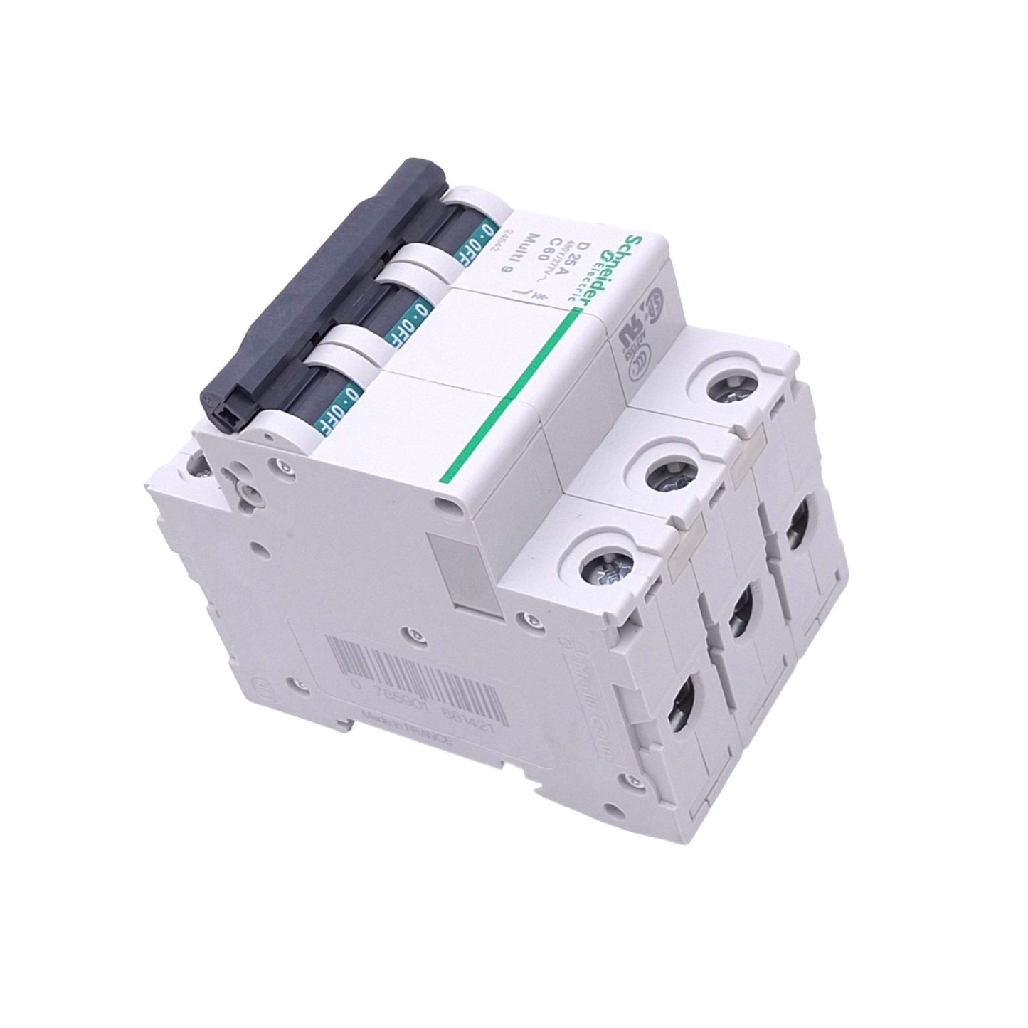 Used Schneider Electric 24542 Multi9 Circuit Breaker, 3-Pole 25A, 480Y/277VAC Max