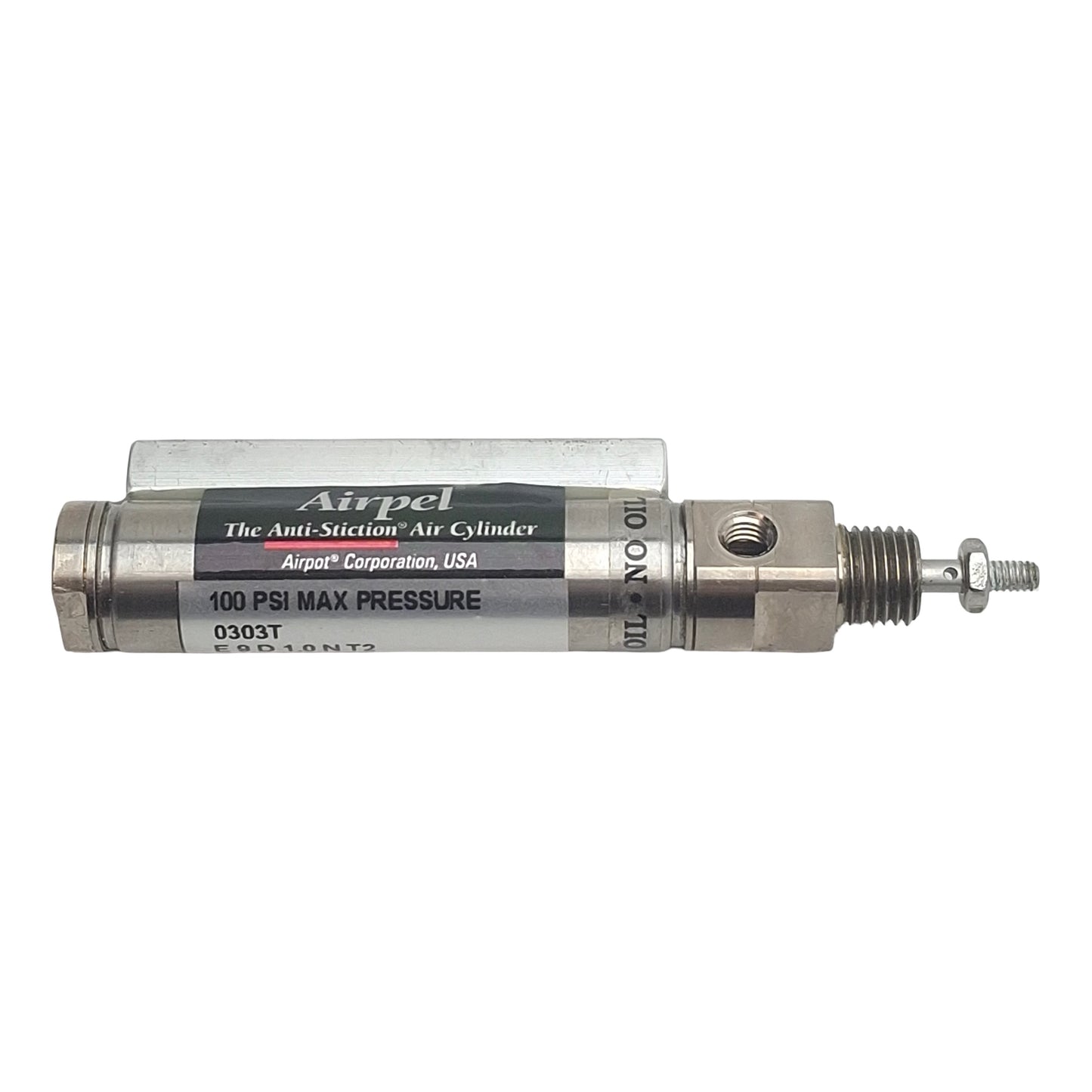 Used Airpel E9D1.0NT2 Pneumatic Cylinder, ø0.366in Bore, 1in Stroke, 100psi, M5 x 0.8