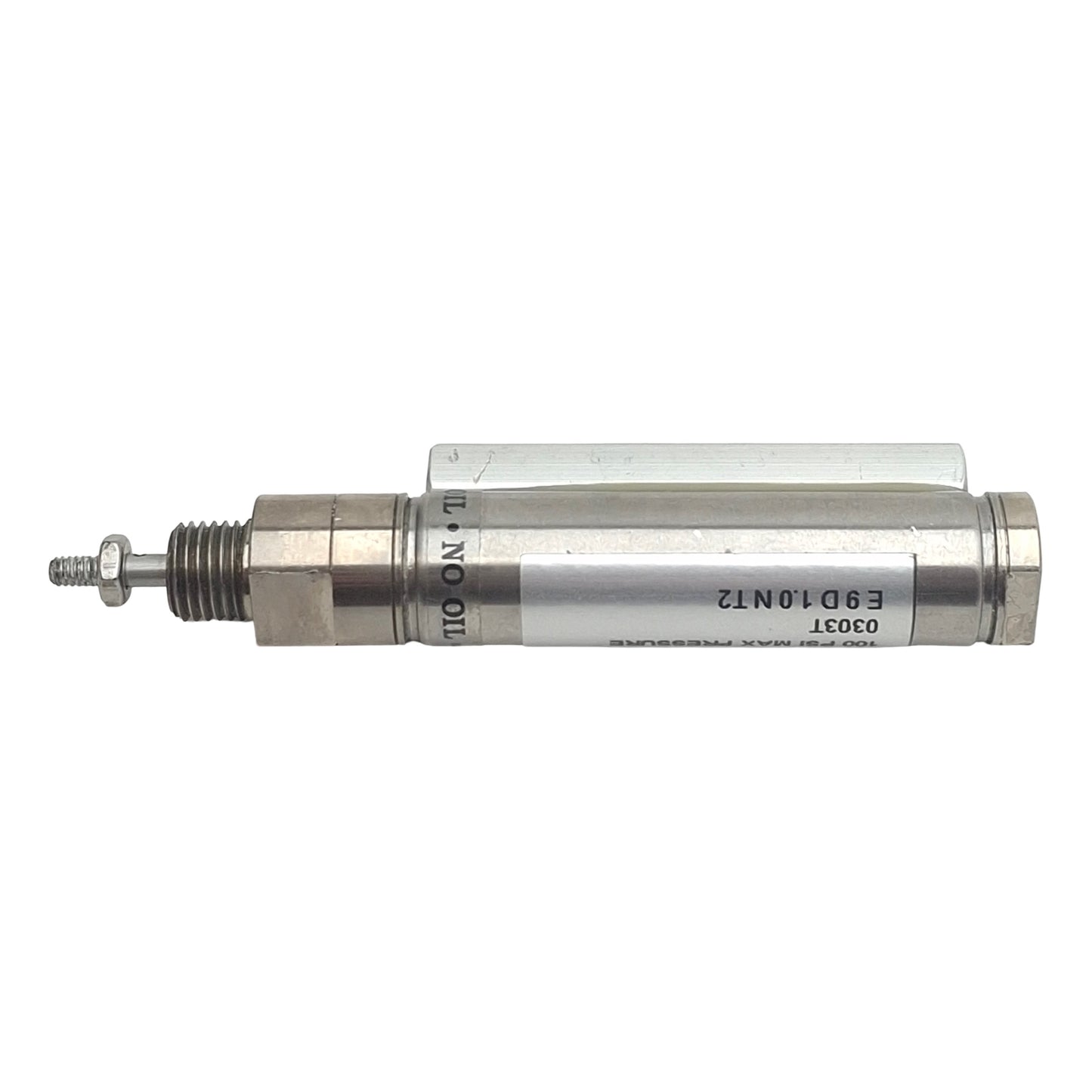 Used Airpel E9D1.0NT2 Pneumatic Cylinder, ø0.366in Bore, 1in Stroke, 100psi, M5 x 0.8