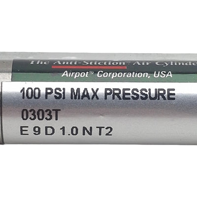 Used Airpel E9D1.0NT2 Pneumatic Cylinder, ø0.366in Bore, 1in Stroke, 100psi, M5 x 0.8