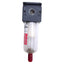 Used Parker F35-02AH Pneumatic Filter 1/4" NPT Port, 150psi Max, 20 Micron Filter