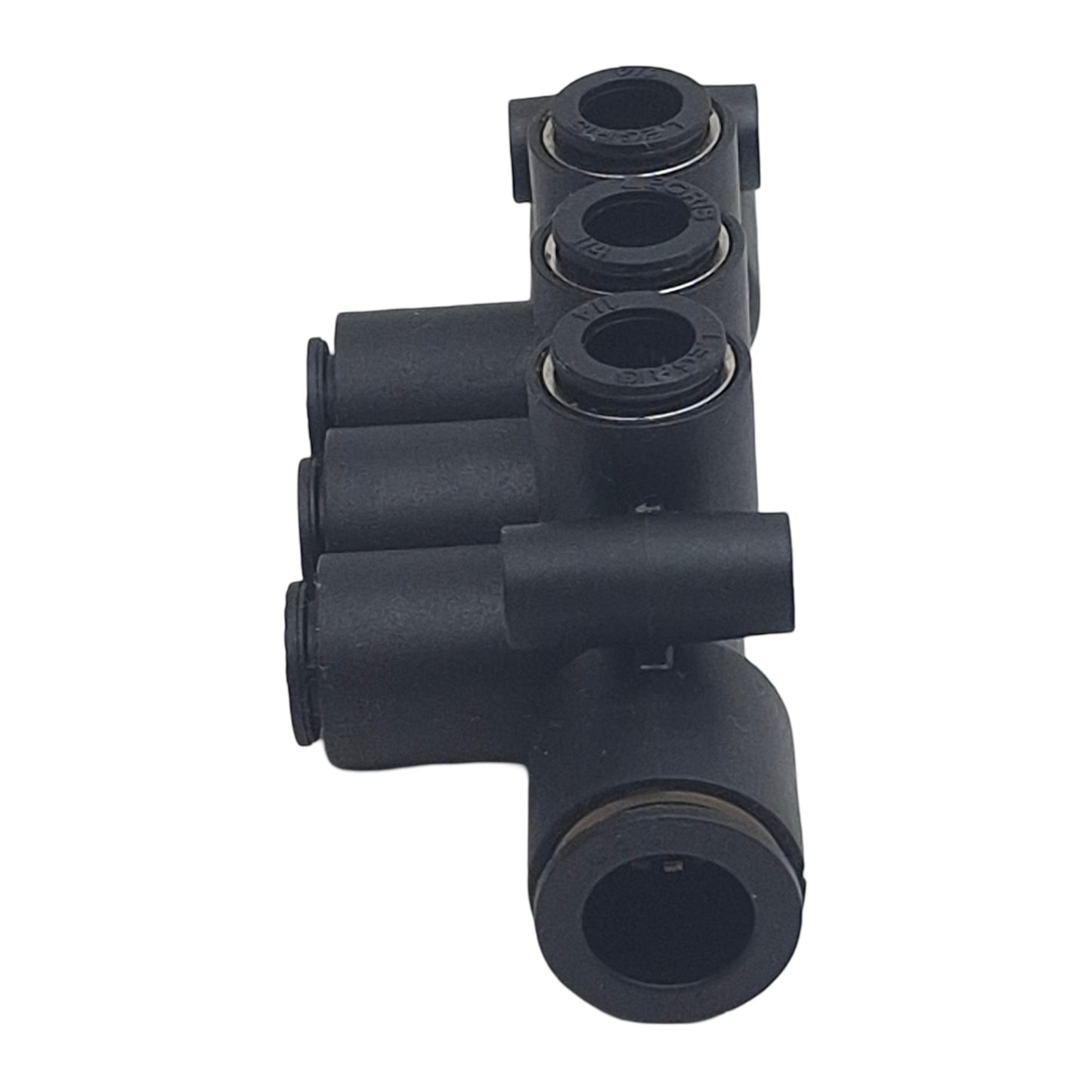 Used Legris 3306 60 56 Double Multiple Tee Push-In Fitting, ø3/8in Tube x ø1/4in Tube