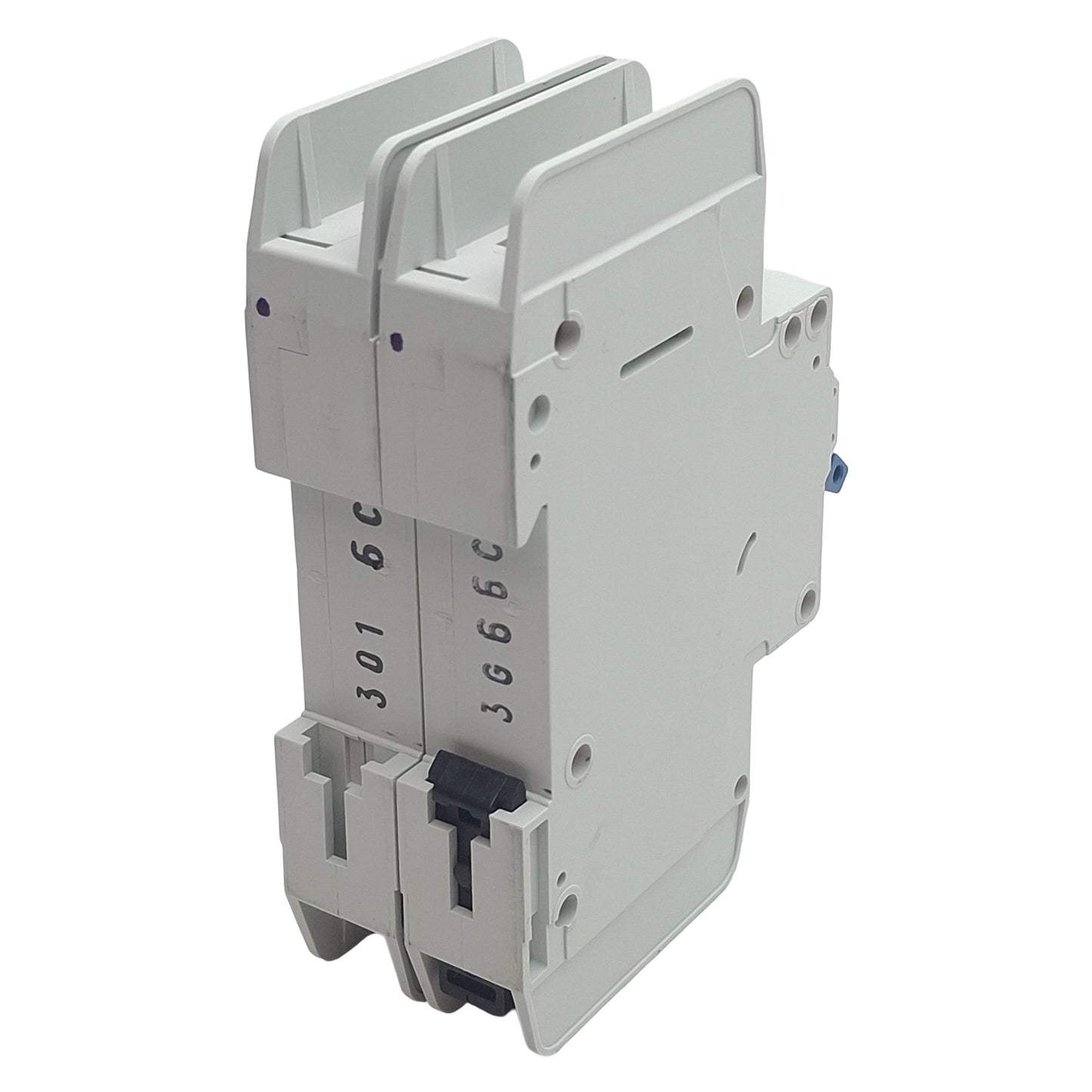 Used Allen Bradley 1489-A2C060 Circuit Breaker, 2-Pole, 6A 480Y/277VAC, DIN Rail