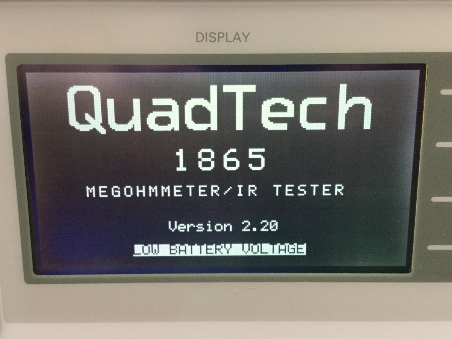Used QuadTech 1865-00 Megohmmeter/IR Tester, 1kΩ-100TΩ, 1-1000VDC, RS-232/IEEE-488