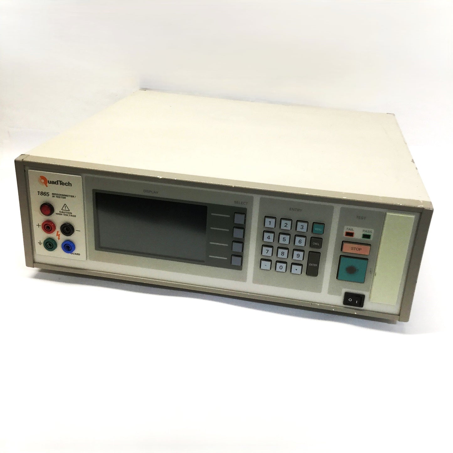 Used QuadTech 1865-00 Megohmmeter/IR Tester, 1kΩ-100TΩ, 1-1000VDC, RS-232/IEEE-488