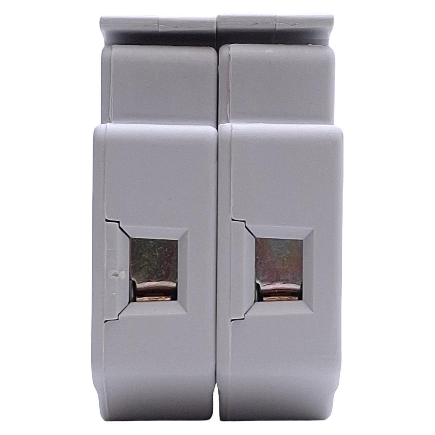 Used Lot of 4 Ferraz Shawmut USCC2 Fuse Holder 2 Pole, 600V, 30AMP, 35mm DIN