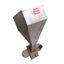 Used Stainless Steel 90 Degree Material Hopper With Latch, 132mm x 132mm Inlet