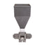 Used Stainless Steel 90 Degree Material Hopper With Latch, 132mm x 132mm Inlet