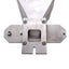 Used Stainless Steel 90 Degree Material Hopper With Latch, 132mm x 132mm Inlet