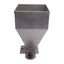 Used Stainless Steel Material Hopper With Latch, 132mm x 132mm Inlet, 34mm Outlet