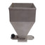 Used Stainless Steel Material Hopper With Latch, 132mm x 132mm Inlet, 34mm Outlet