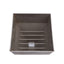 Used Stainless Steel Material Hopper With Latch, 132mm x 132mm Inlet, 34mm Outlet