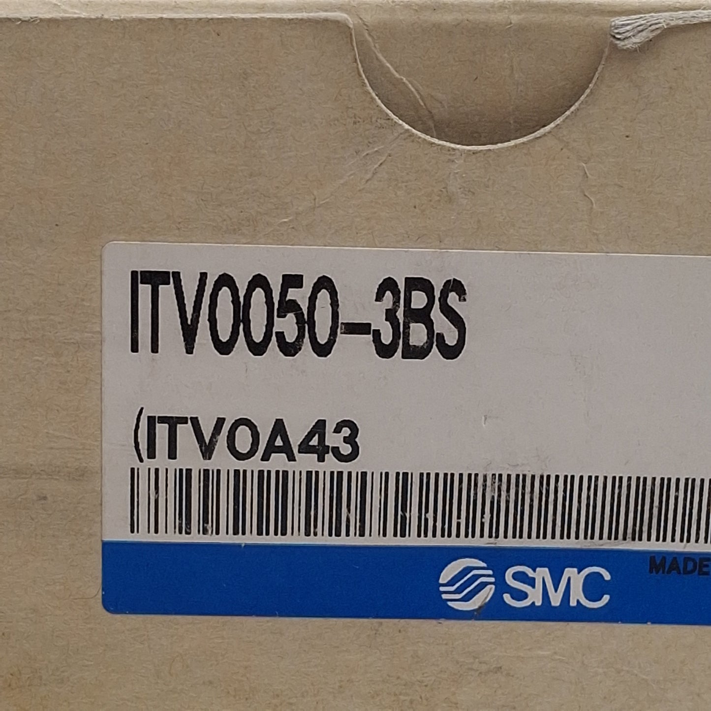 New SMC ITV0050-3BS Electro-Pneumatic Regulator, 0-10VDC, 0.001-0.9MPa, 4-Pin M8