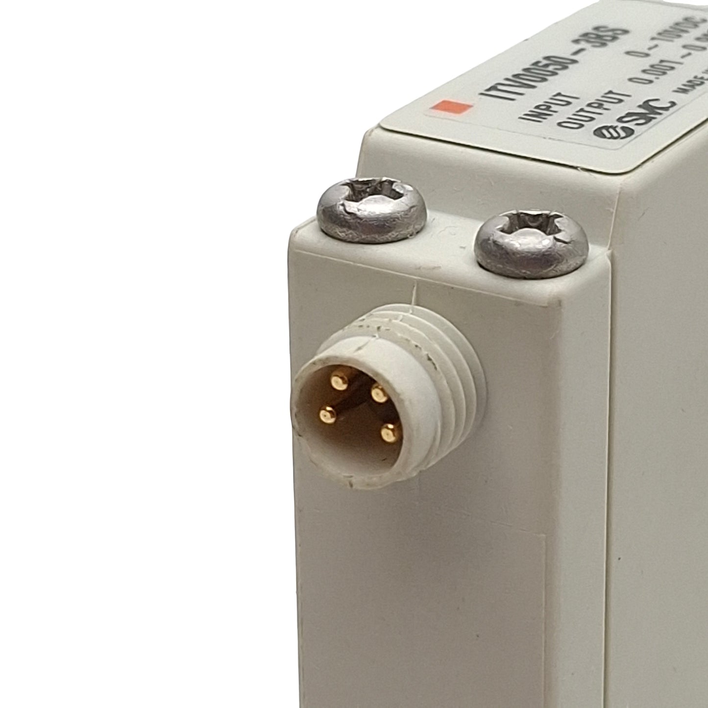 New SMC ITV0050-3BS Electro-Pneumatic Regulator, 0-10VDC, 0.001-0.9MPa, 4-Pin M8