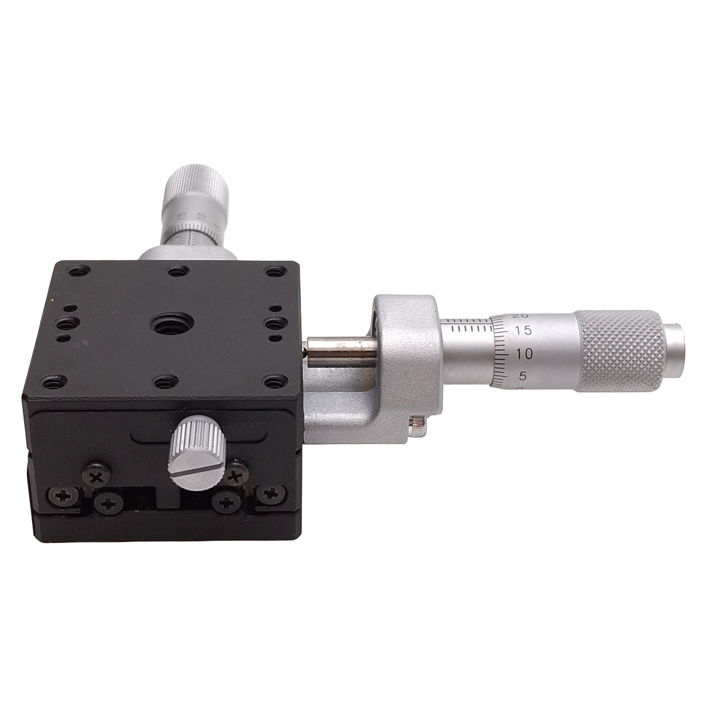 Used OptoSigma TSD-402CUU XY-Axis Micrometer Stage, 40mm x 40mm, ±6.5mm Travel, 6-32