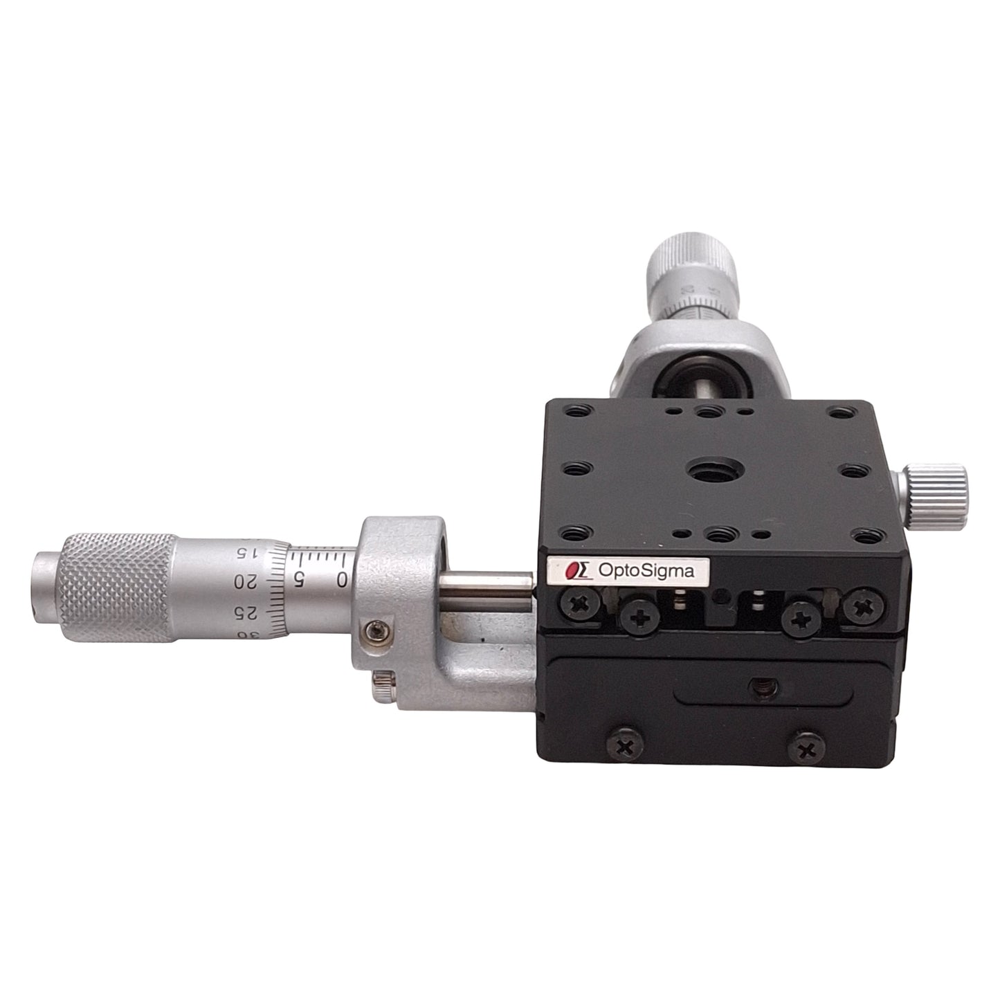 Used OptoSigma TSD-402CUU XY-Axis Micrometer Stage, 40mm x 40mm, ±6.5mm Travel, 6-32